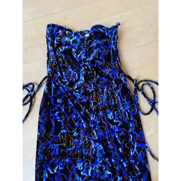 Open edit BNWOT one piece Velour strapless jumpsuit Size XSmall NEW - Picture 5 of 8